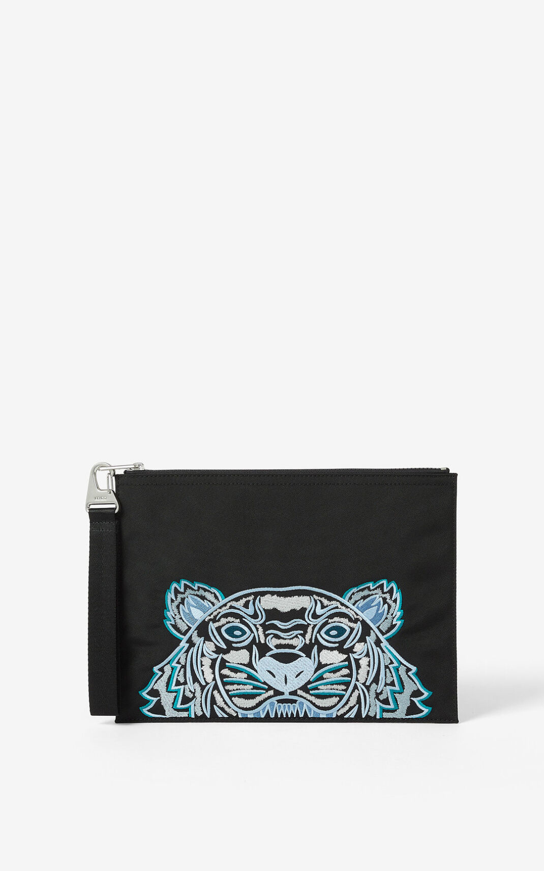 Clutch Kenzo Large Lona Kampus Tiger Hombre Negras XCS507896